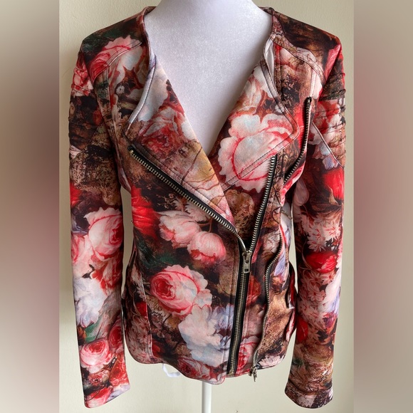 TOV HOLY G Inc ZIP FRONT MOTORCYCLE STYLE JACKET SZ 40 - Picture 9 of 12